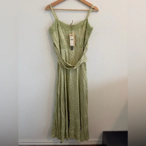 chinese dress ladies Lace Midi Dress, Cream Medium